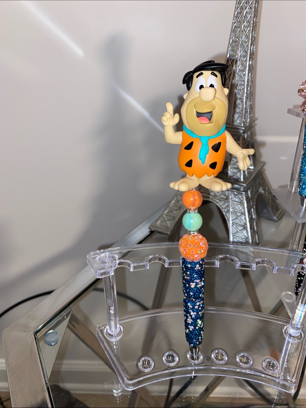 Fred Flintstone Character Kids Toy Pen - Orange & Blue